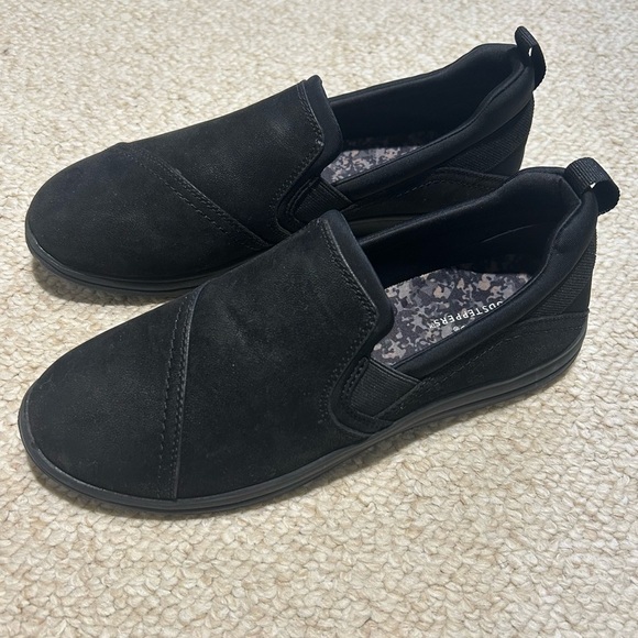Clarks Cloudsteppers Breeze Dawn Womens Slip On Loafers Flats Size 8 Black 27772 - Picture 1 of 9